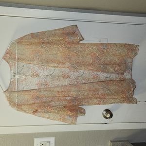 Rya Collection Crystal M/L robe cover floral embroidery